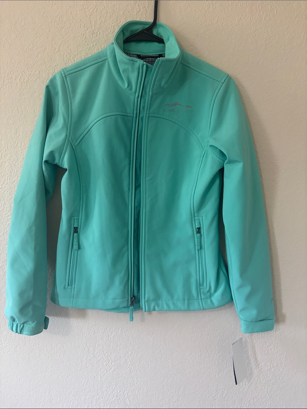 Lightweight Aqua Utility  Bradford Softshell Jacket in SeaFoam with Full Zip